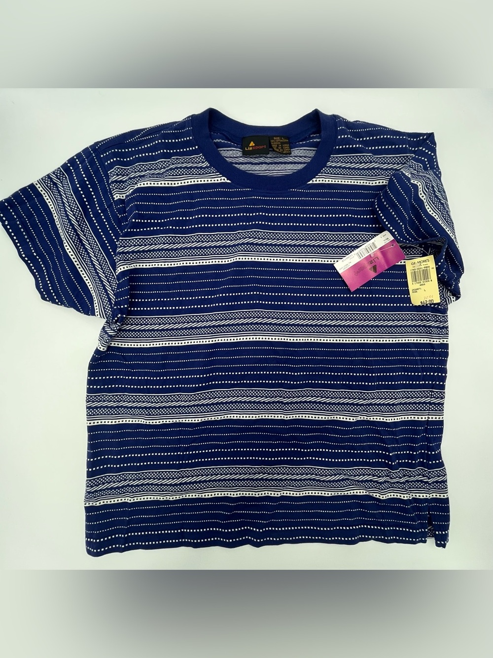 Lizsport 90s Vintage Dead stock 100% cotton tee shirt